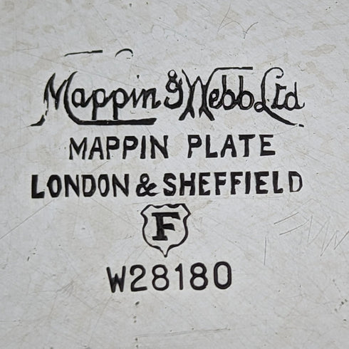 Early 20th Century British Antique Silver Plate Dish Diameter 27cm Mappin&Webb